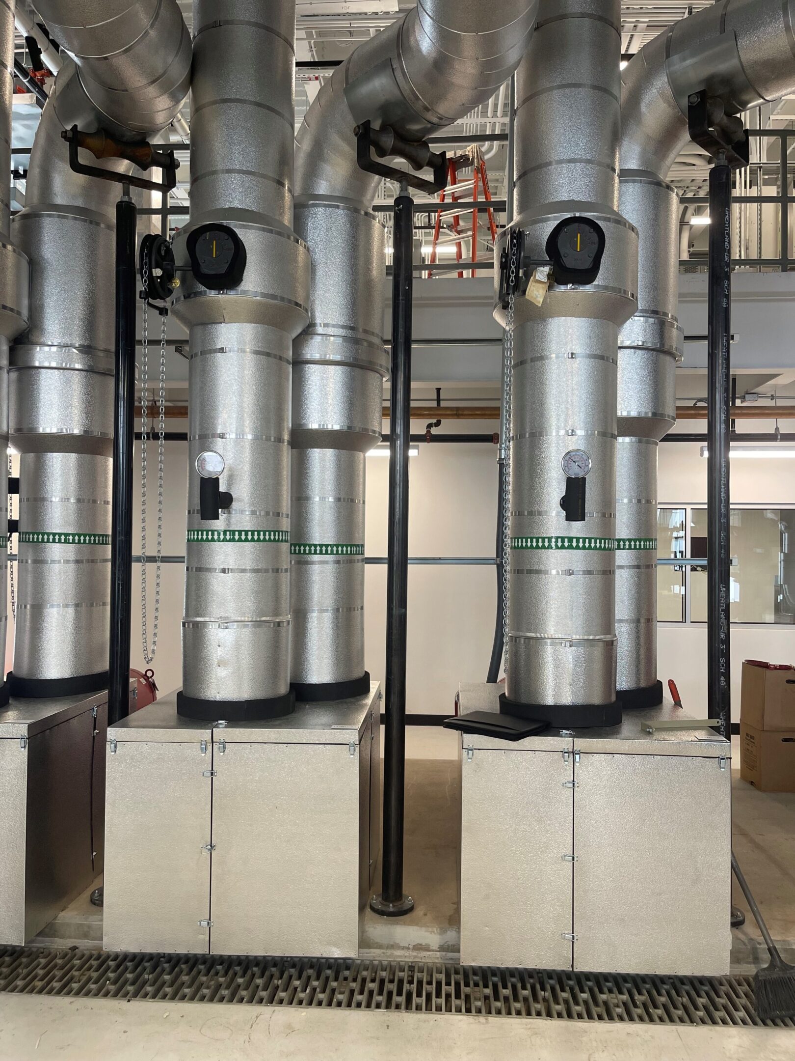 Insulated Pipes and Metal Panels